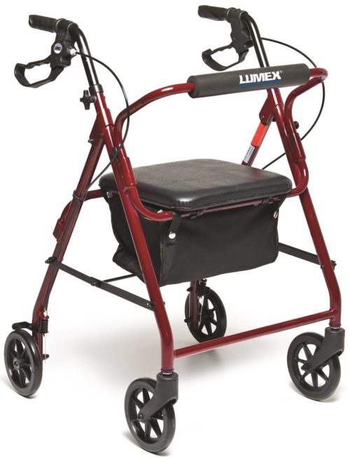 Walkabout Basic Rollator Red